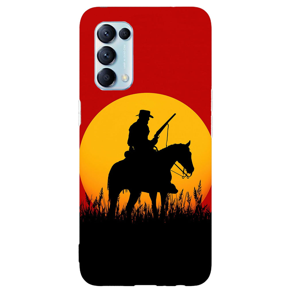 Husa compatibila cu Oppo Reno 5 4G model Red Dead Redemption, Silicon, TPU, Viceversa