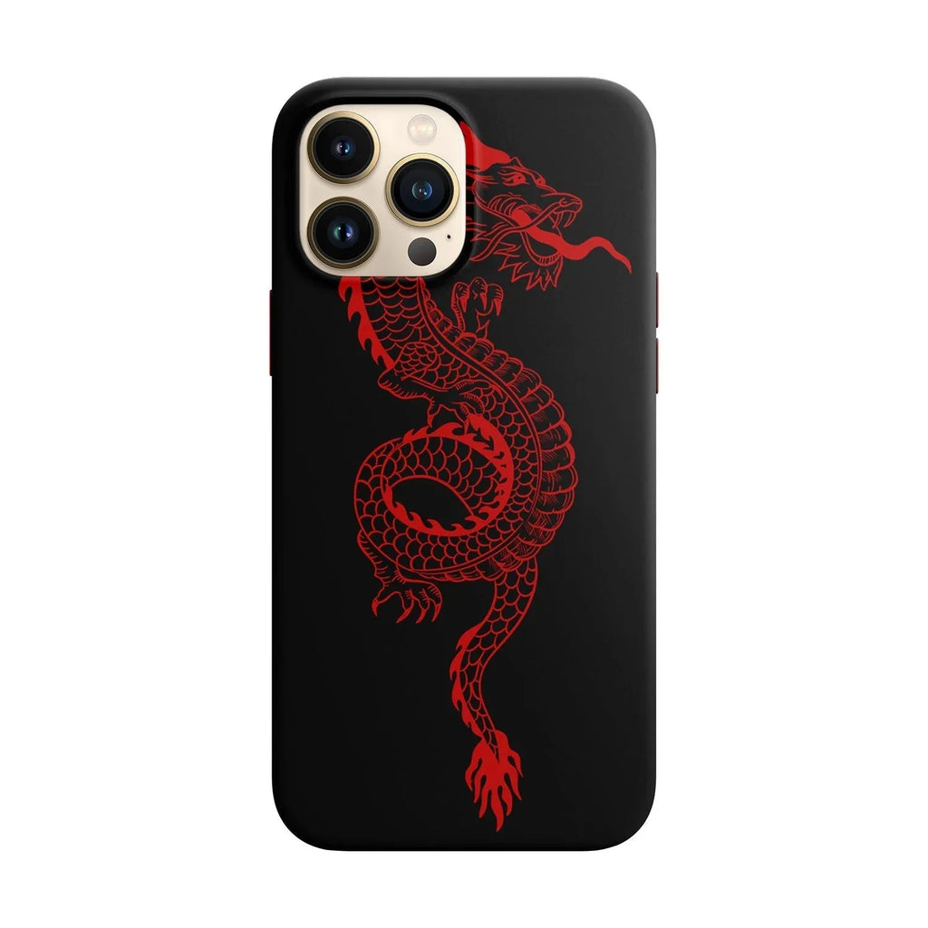 Husa compatibila cu Apple iPhone 14 Plus model Red Dragon, Silicon, TPU, Viceversa - Viceversa