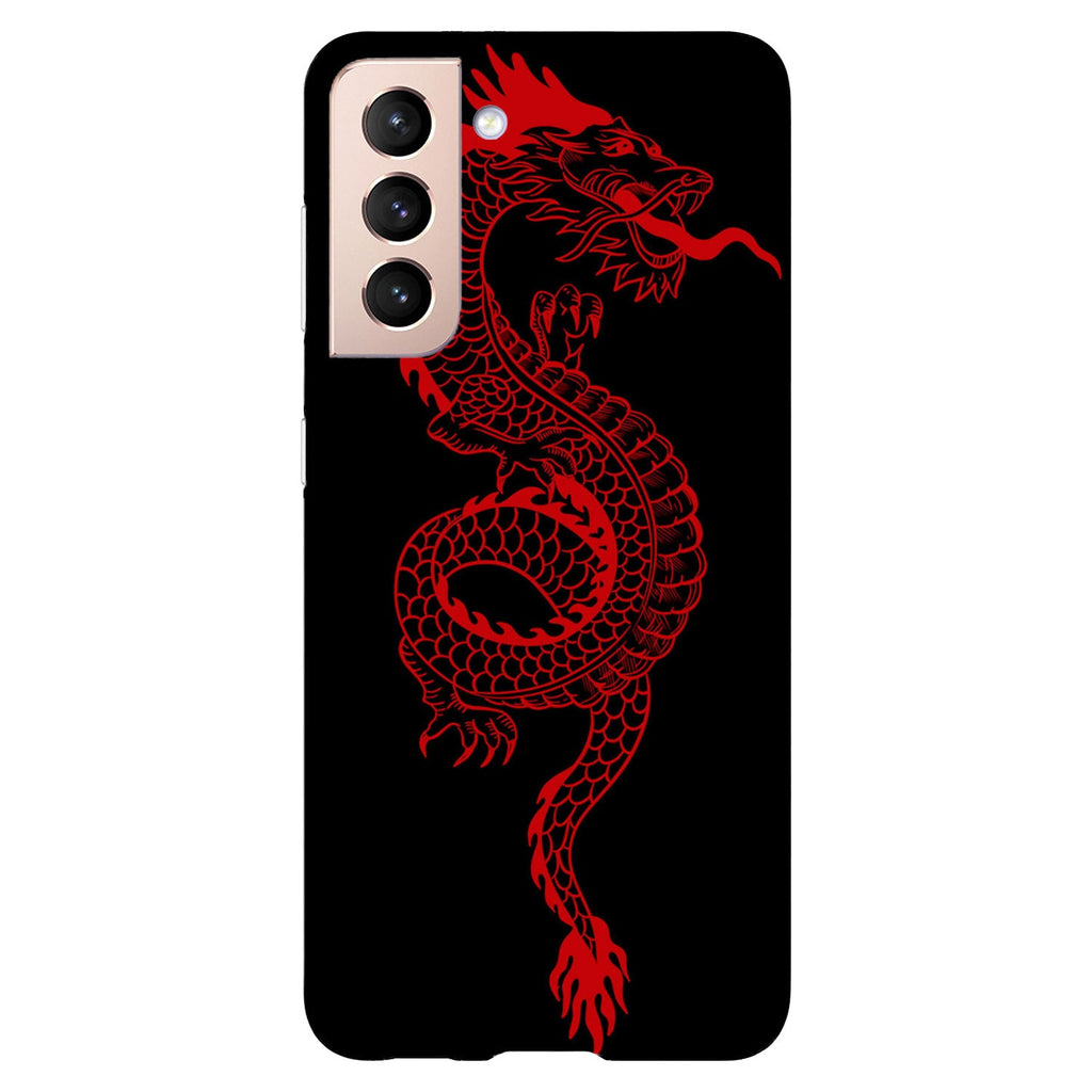 Husa compatibila cu Samsung Galaxy S21 FE model Red Dragon, Silicon, TPU, Viceversa