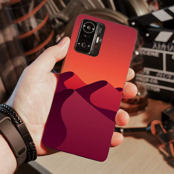 Husa compatibila cu Xiaomi Mi 11 Lite model Red Dunes, Silicon, TPU, Viceversa