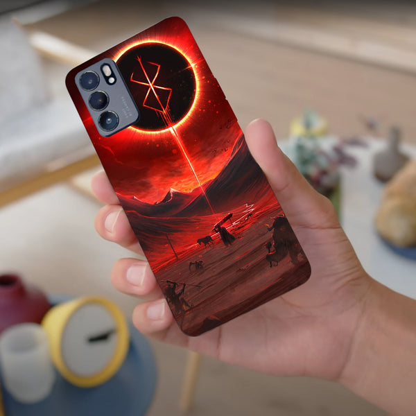Husa compatibila cu Oppo Reno 5 4G model Red Eclipse, Silicon, TPU, Viceversa