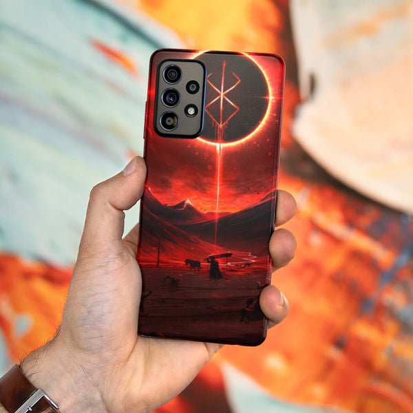 Husa Samsung Galaxy A52 model Red Eclipse, Silicon, TPU, Viceversa