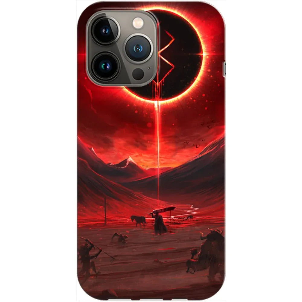 Husa Apple iPhone 11 Pro model Red Eclipse, Silicon, TPU, Viceversa - Viceversa