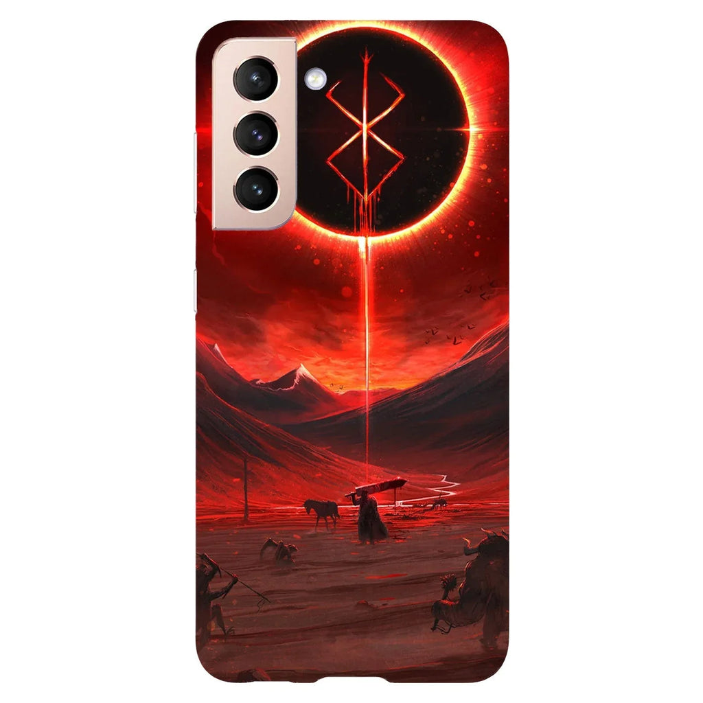 Husa Samsung Galaxy S22 Ultra model Red Eclipse, Silicon, TPU, Viceversa - Viceversa