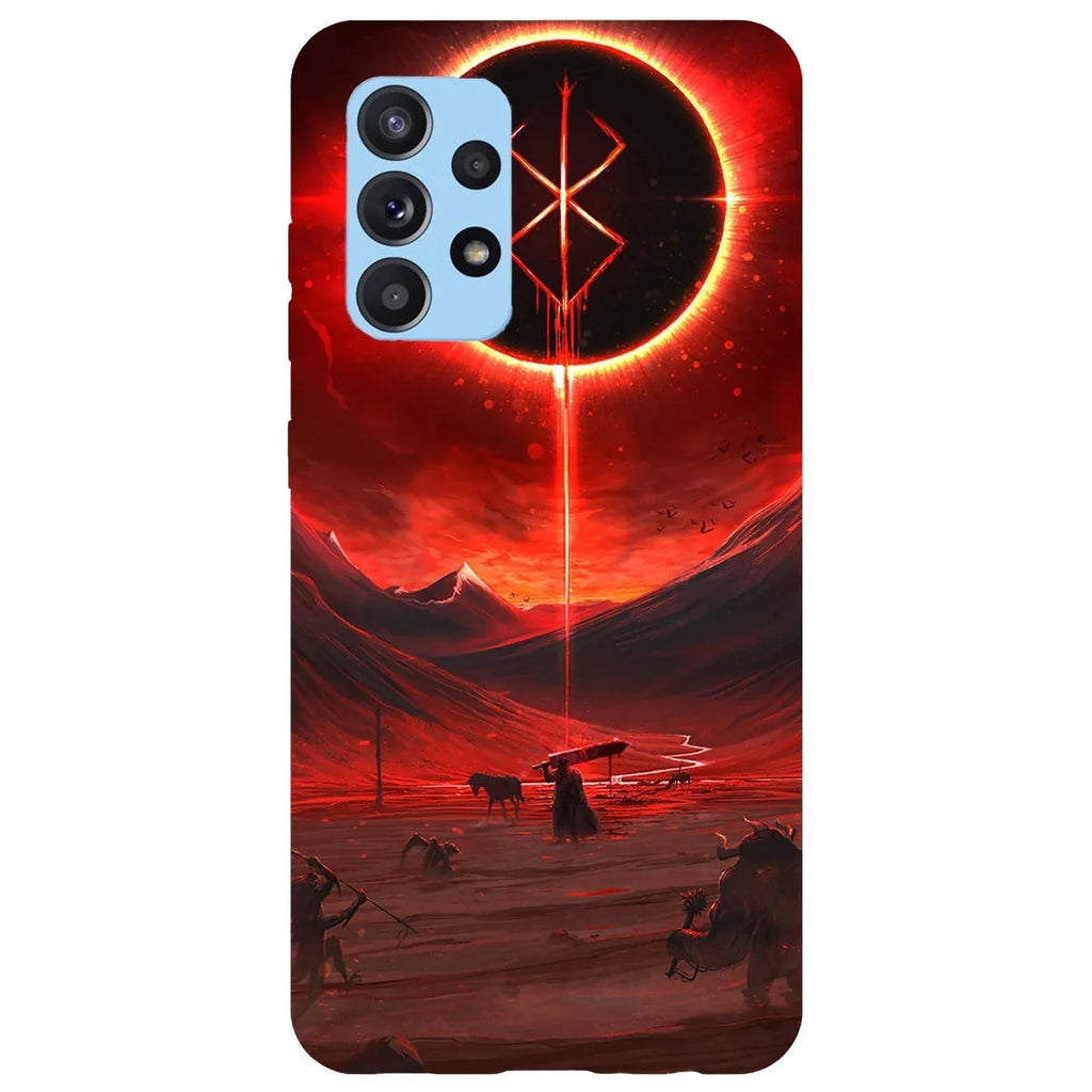 Husa compatibila cu Samsung Galaxy A22 5G model Red Eclipse, Silicon, TPU, Viceversa - Viceversa