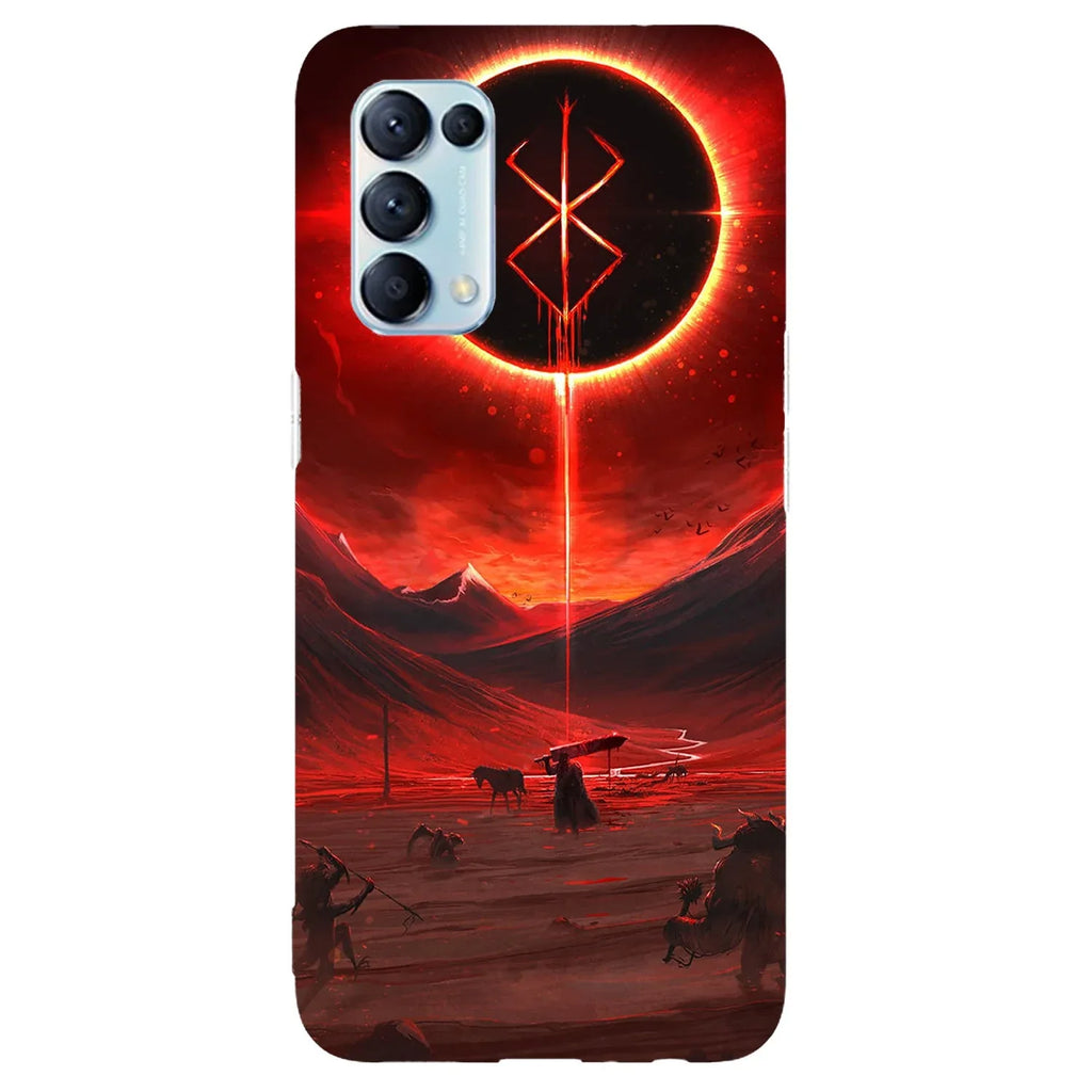 Husa compatibila cu Oppo Reno 4 4G model Red Eclipse, Silicon, TPU, Viceversa - Viceversa