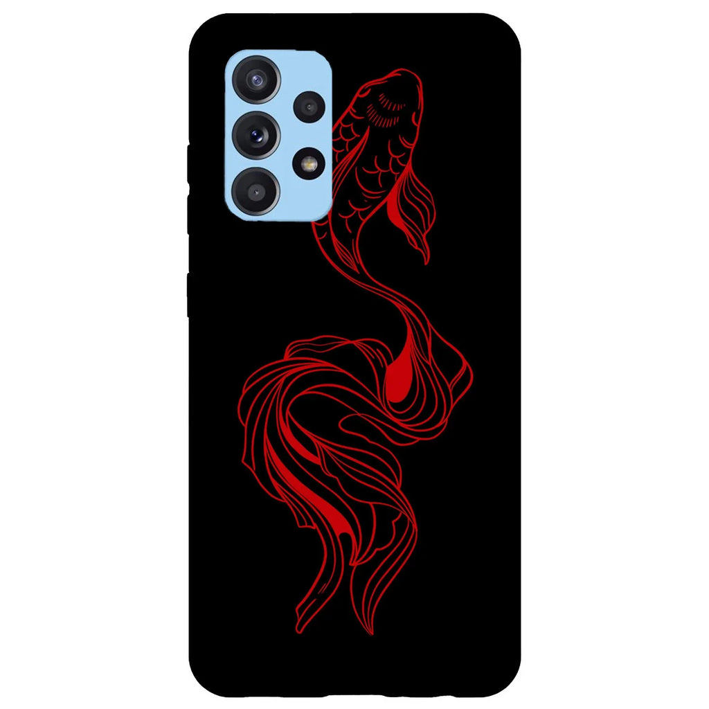 Husa compatibila cu Samsung Galaxy A53 5G model Red Koi Fish, Silicon, TPU, Viceversa - Viceversa