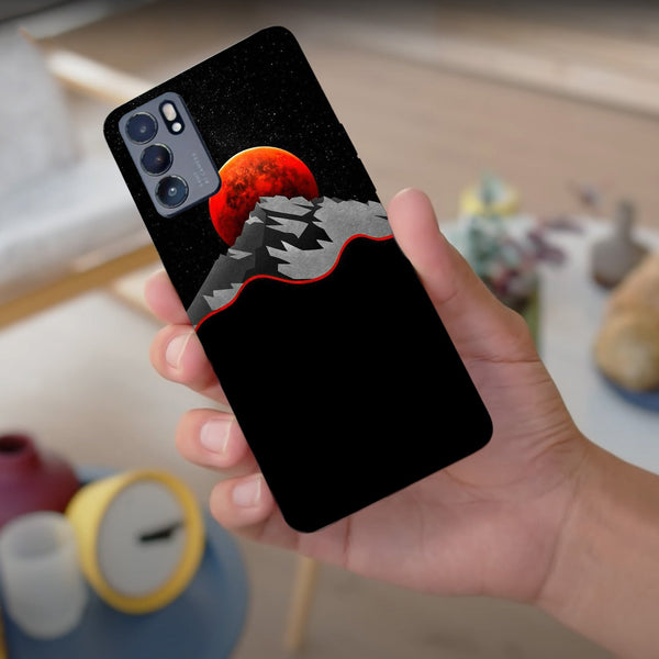 Husa compatibila cu Oppo Reno 5 4G model Red Moon, Silicon, TPU, Viceversa