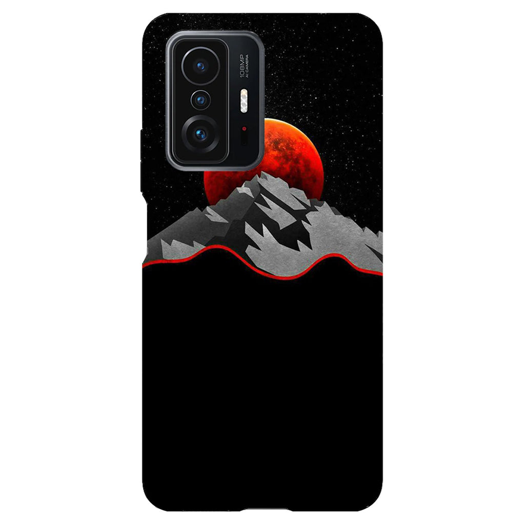 Husa compatibila cu Xiaomi Mi 11 Lite model Red Moon, Silicon, TPU, Viceversa