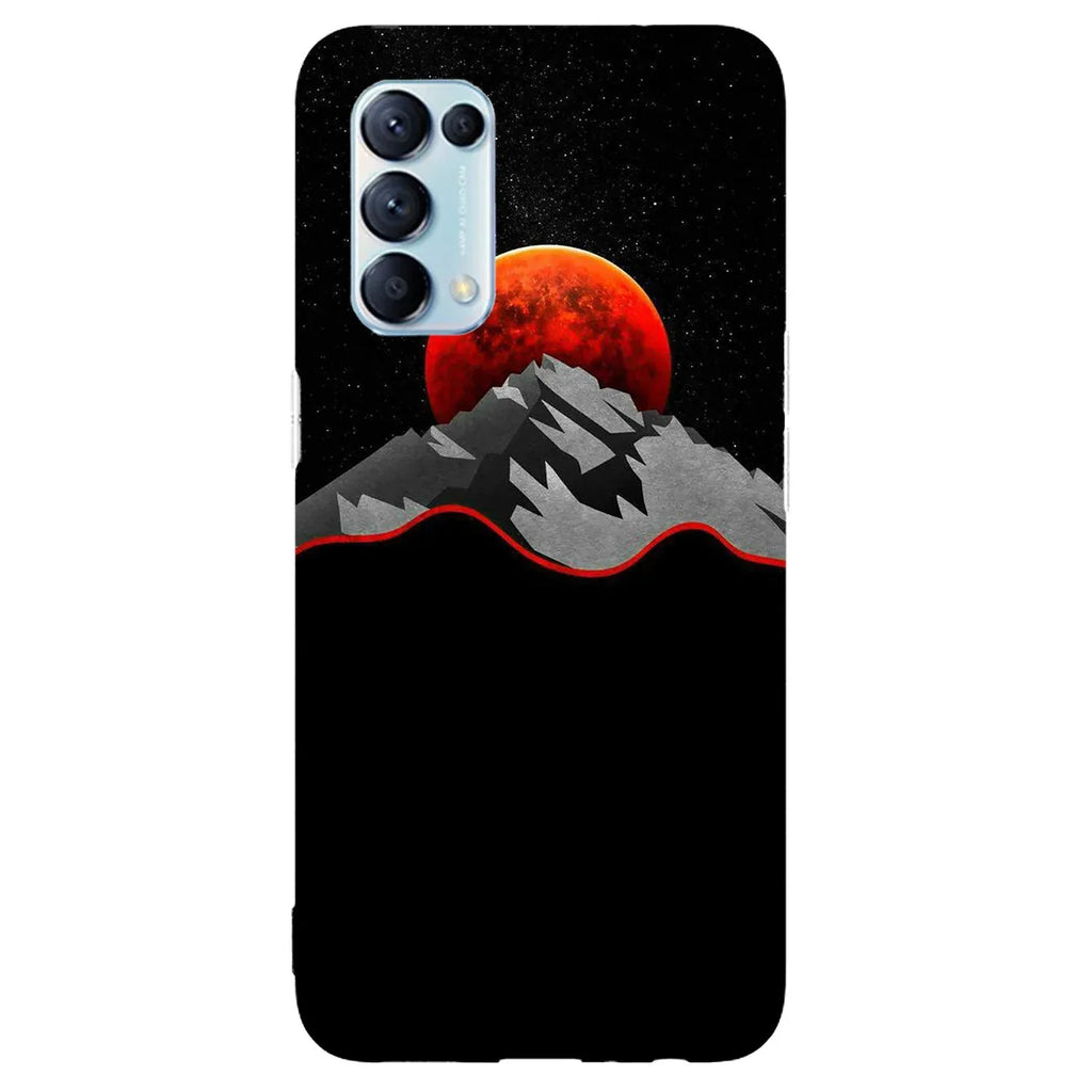 Husa compatibila cu Oppo A52 model Red Moon, Silicon, TPU, Viceversa - Viceversa