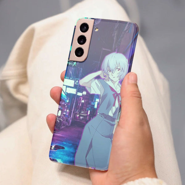 Husa compatibila cu Samsung Galaxy S21 FE model Rey Evangelion, Silicon, TPU, Viceversa