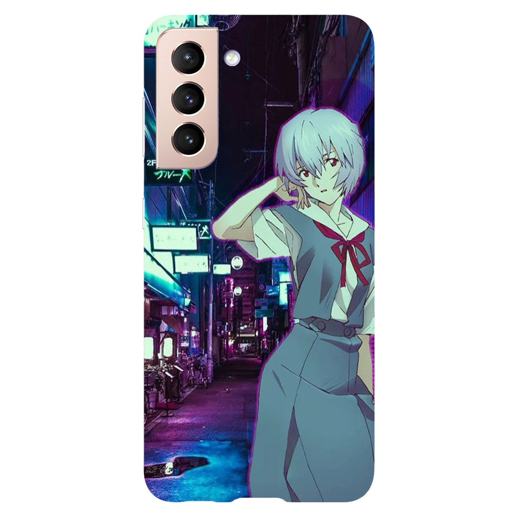 Husa compatibila cu Samsung Galaxy S21 FE model Rey Evangelion, Silicon, TPU, Viceversa
