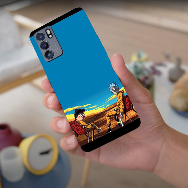 Husa compatibila cu Oppo Reno 5 4G model Rick And Morty Breaking Bad, Silicon, TPU, Viceversa