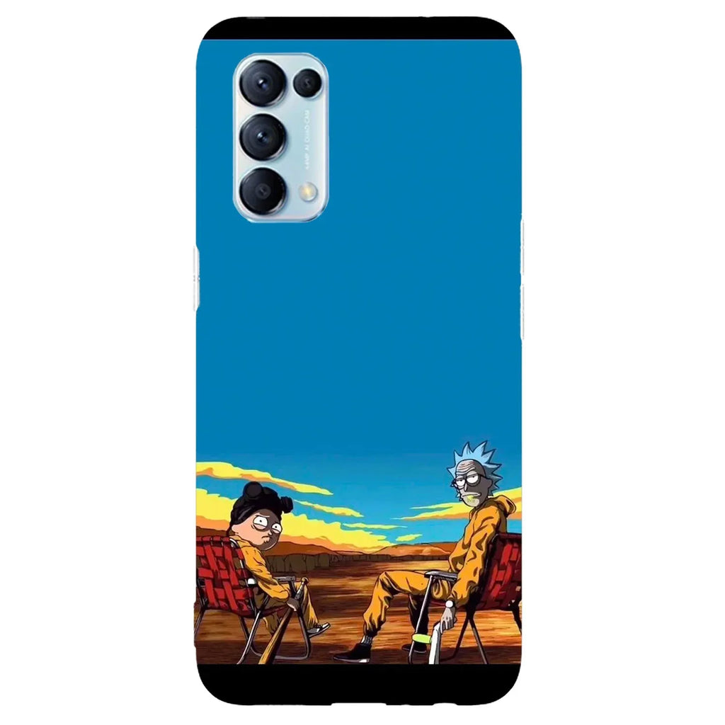 Husa compatibila cu Oppo A52 model Rick And Morty Breaking Bad, Silicon, TPU, Viceversa - Viceversa