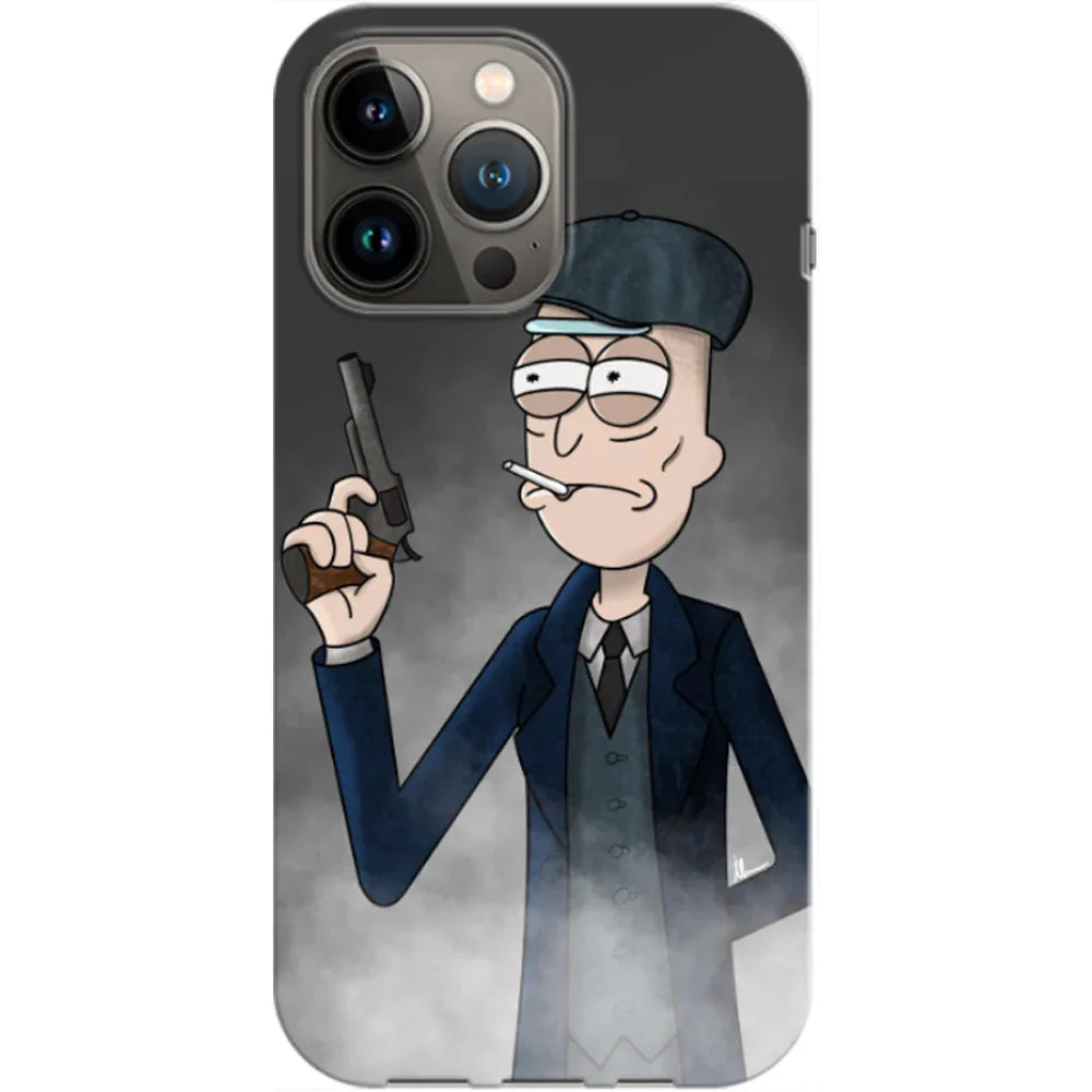 Husa compatibila cu Apple iPhone 14 model Rick Peaky Blinder Crossover, Silicon, TPU, Viceversa - Viceversa