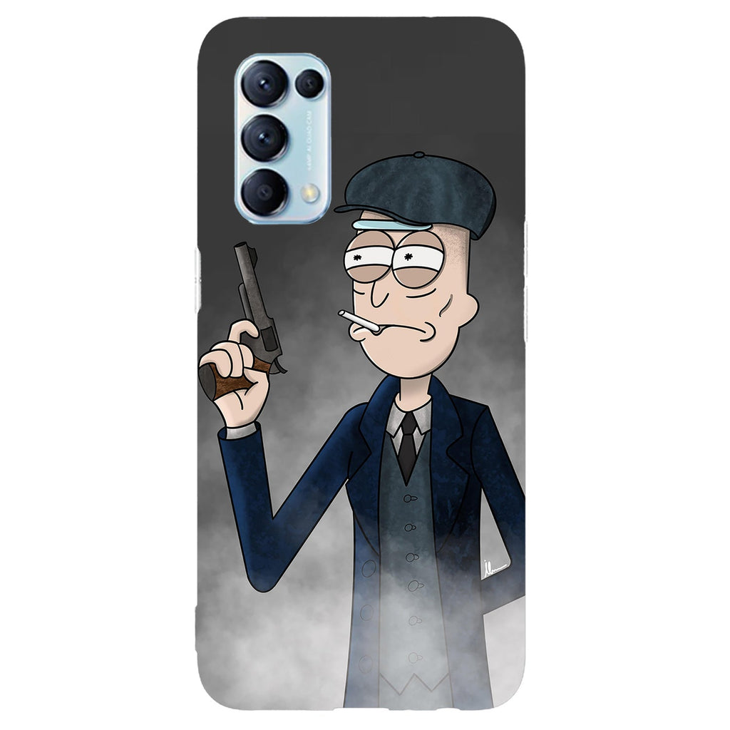 Husa compatibila cu Oppo Reno 5 4G model Rick Peaky Blinder Crossover, Silicon, TPU, Viceversa
