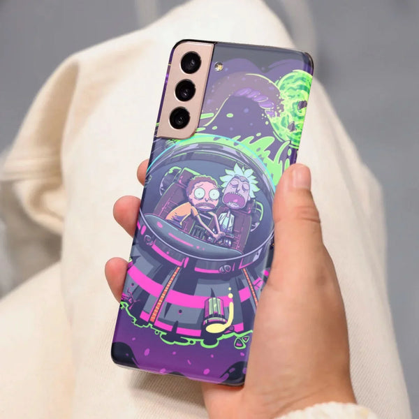 Husa compatibila cu Samsung Galaxy S20 Ultra model Rick and Morty crashing, Silicon, TPU, Viceversa - Viceversa