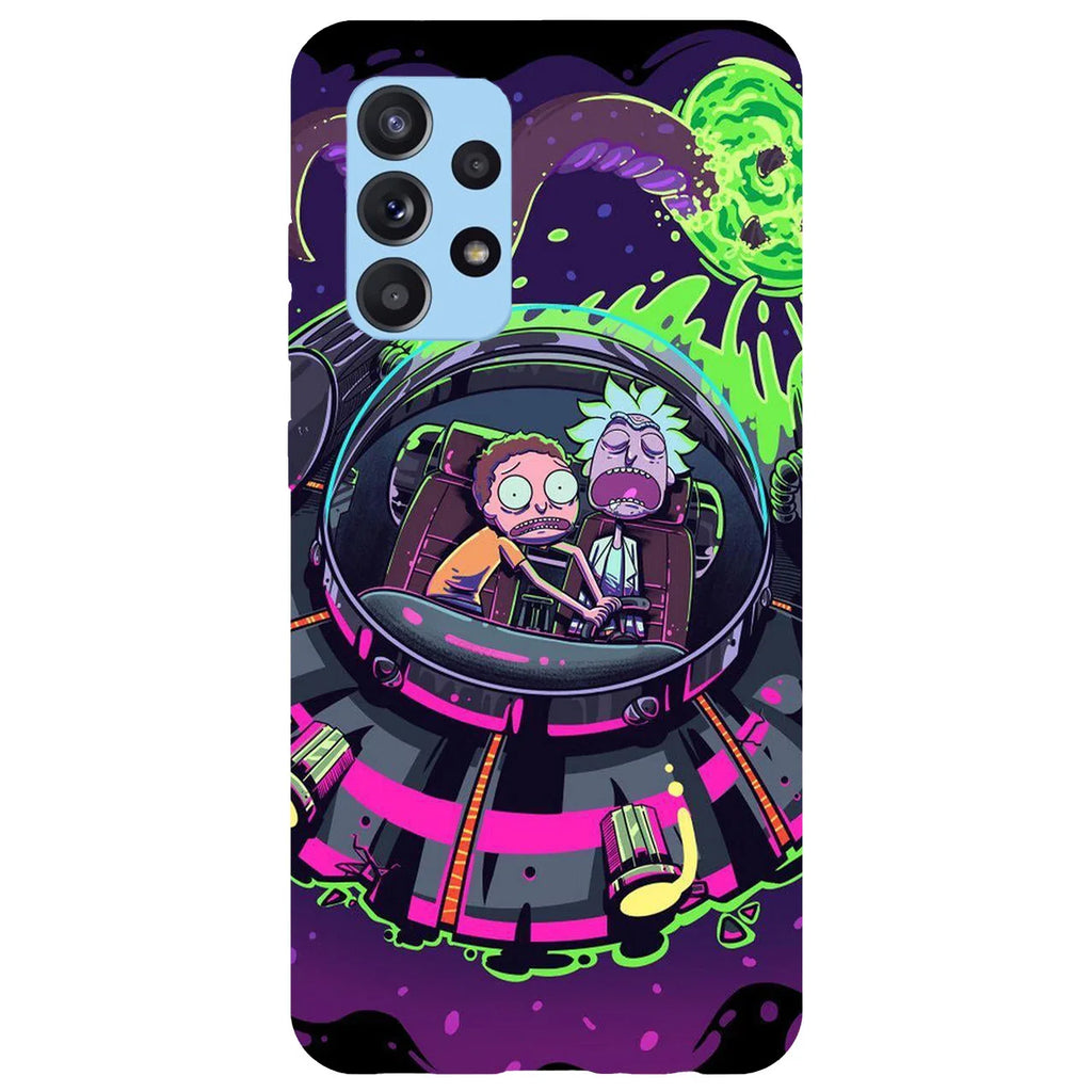 Husa compatibila cu Samsung Galaxy A53 5G model Rick and Morty crashing, Silicon, TPU, Viceversa - Viceversa