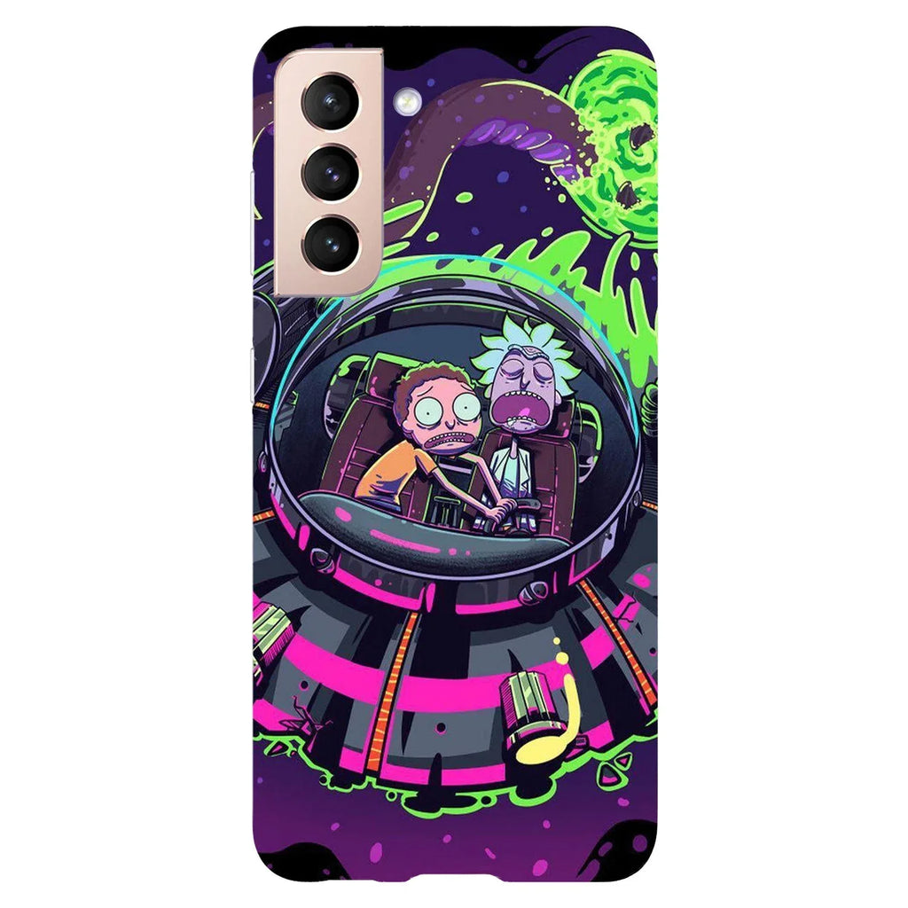 Husa compatibila cu Samsung Galaxy S20 Ultra model Rick and Morty crashing, Silicon, TPU, Viceversa - Viceversa