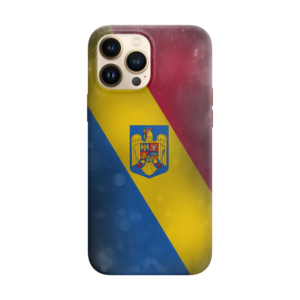 Husa compatibila cu Apple iPhone 12 Pro Max model Romania Flag,Silicon, Tpu, Viceversa
