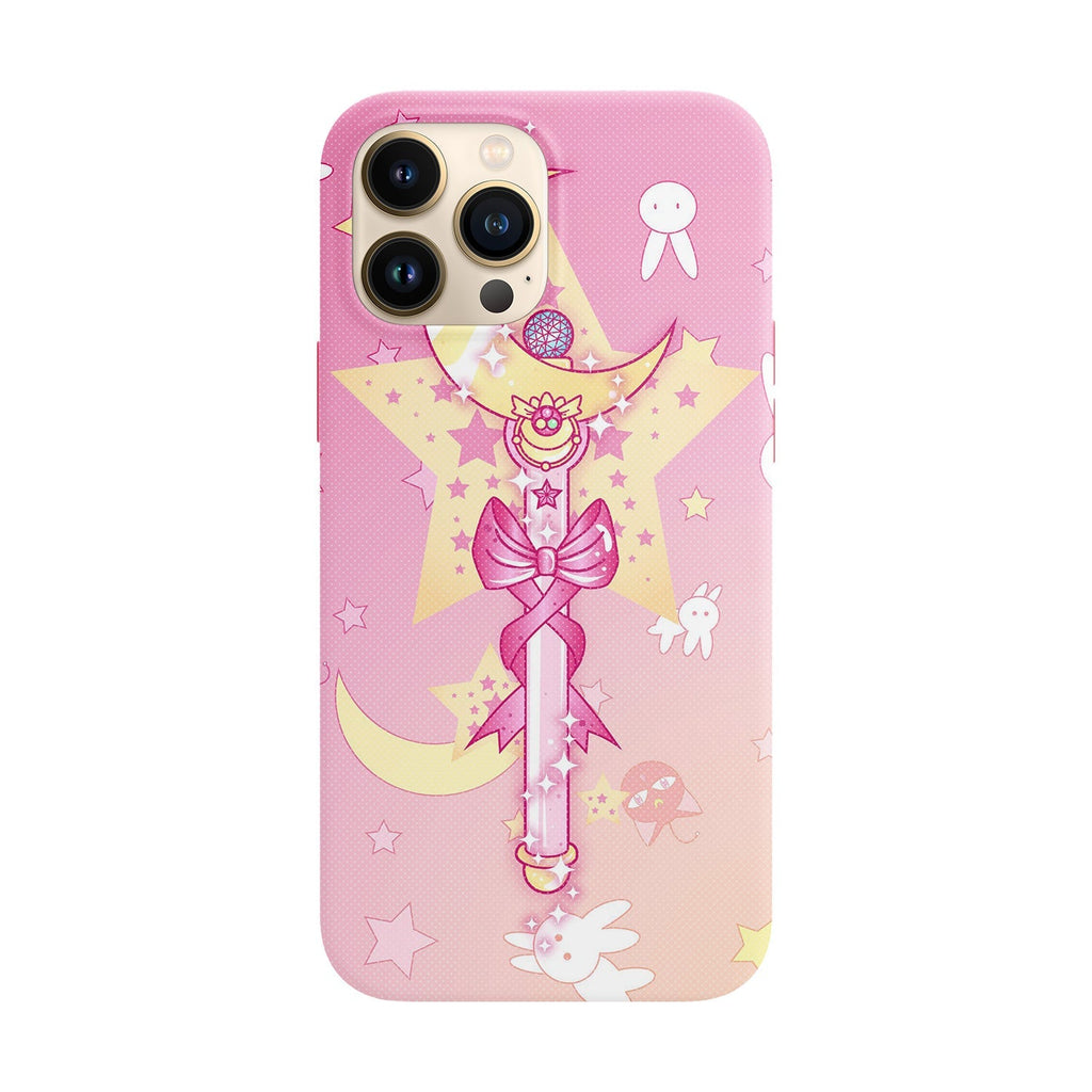 Husa compatibila cu Apple iPhone 14 model Sailor Moon wand, Silicon, TPU, Viceversa