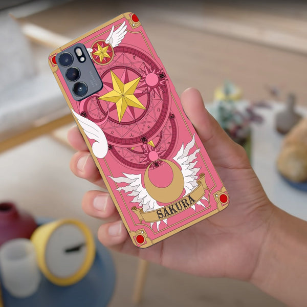 Husa compatibila cu Oppo Reno 5 4G model Sakura, Silicon, TPU, Viceversa