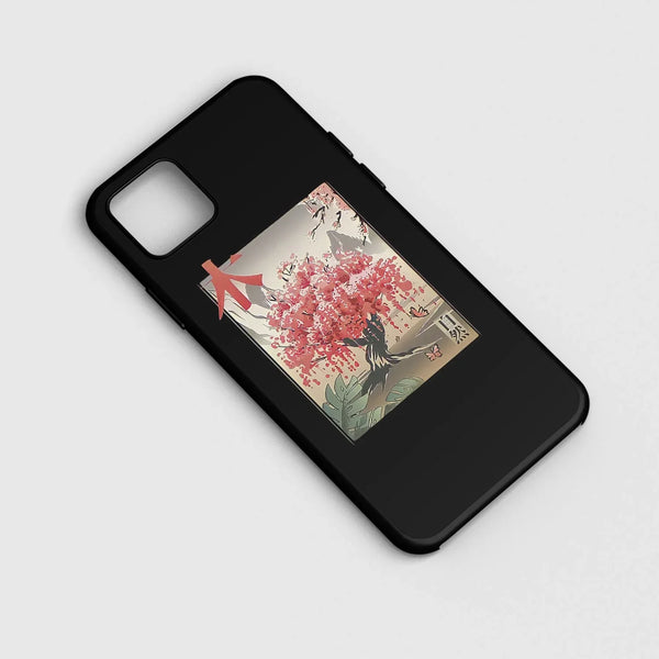 Husa compatibila cu Apple iPhone 12 Mini model Sakura tree, Silicon, TPU, Viceversa - Viceversa