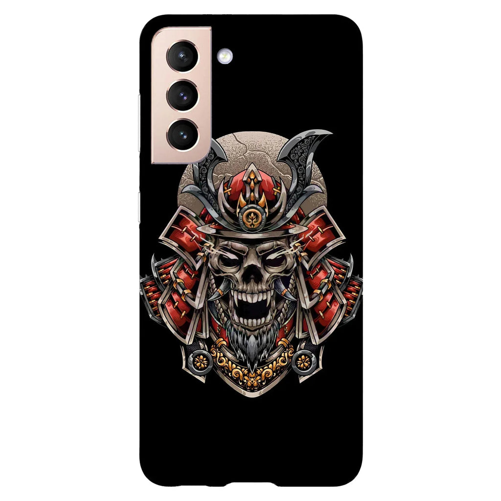 Husa compatibila cu Samsung Galaxy S21 Plus model Samurai skull, Silicon, TPU, Viceversa - Viceversa