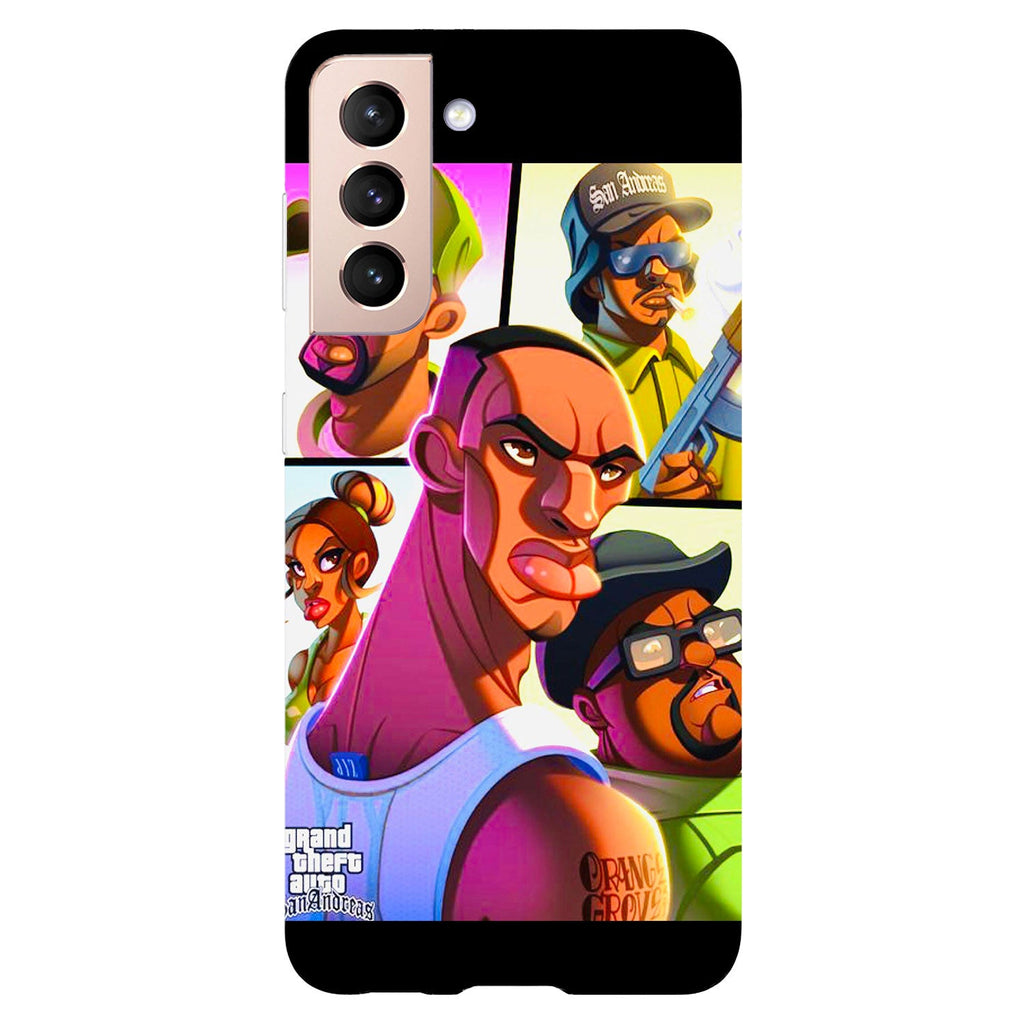 Husa compatibila cu Samsung Galaxy S21 FE model San andreas, Silicon, TPU, Viceversa