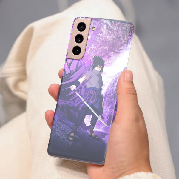 Husa compatibila cu Samsung Galaxy S21 FE model Sasuke Uchiha Susano, Silicon, TPU, Viceversa