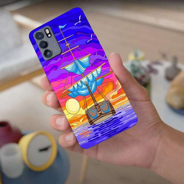 Husa compatibila cu Oppo Find X3 model Sea Journey, Silicon, TPU, Viceversa - Viceversa