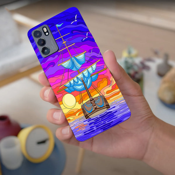 Husa compatibila cu Oppo Reno 5 4G model Sea Journey, Silicon, TPU, Viceversa