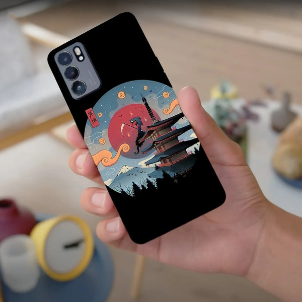 Husă din silicon Oppo Reno 3 Shinigami in edo, printare UV