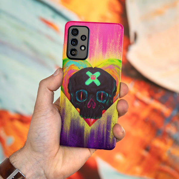 Husa compatibila cu Samsung Galaxy A73 5G model Skull Art, Silicon, TPU, Viceversa