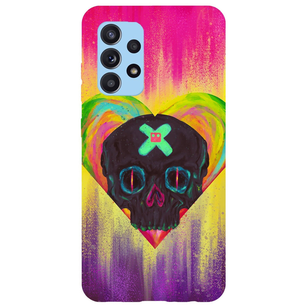Husa compatibila cu Samsung Galaxy A73 5G model Skull Art, Silicon, TPU, Viceversa