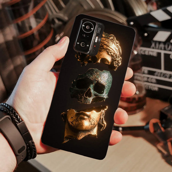 Husa compatibila cu Xiaomi Mi 11 Lite model Skull Statue, Silicon, TPU, Viceversa