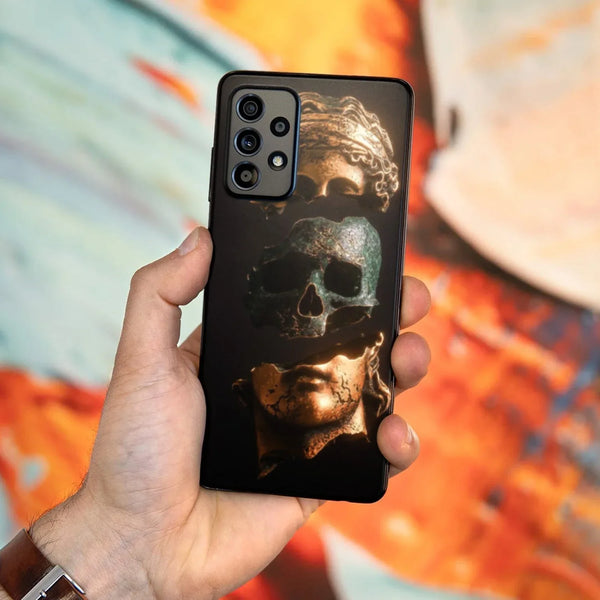Husa compatibila cu Samsung Galaxy A22 4G model Skull Statue, Silicon, TPU, Viceversa - Viceversa