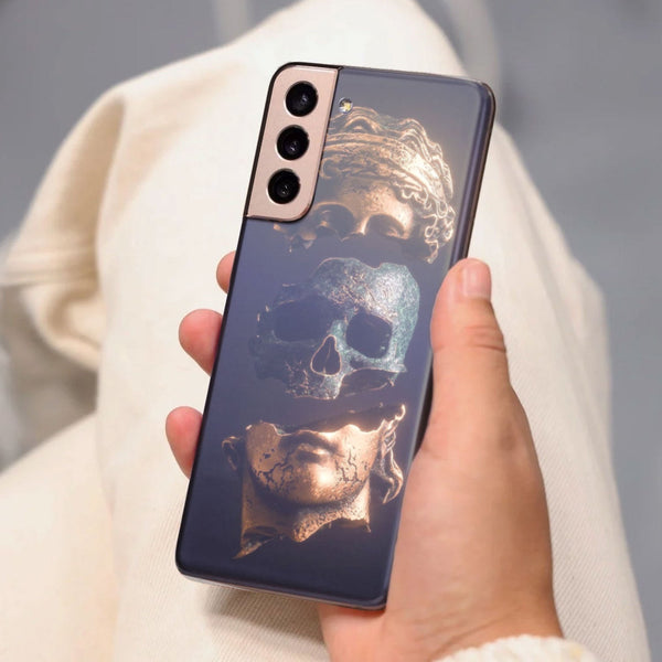 Husa Samsung Galaxy S21 FE model Skull Statue, Silicon, TPU, Viceversa