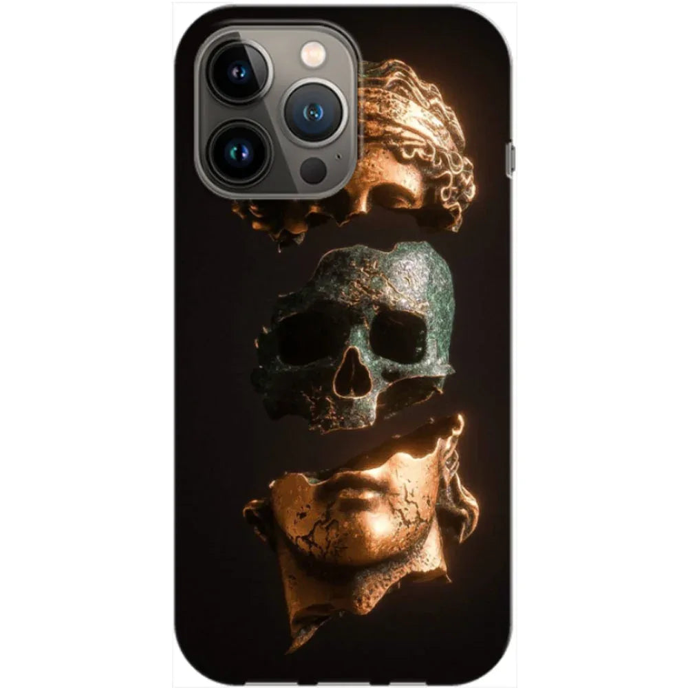Husa Apple iPhone 12 / iPhone 12 Pro model Skull Statue, Silicon, TPU, Viceversa - Viceversa