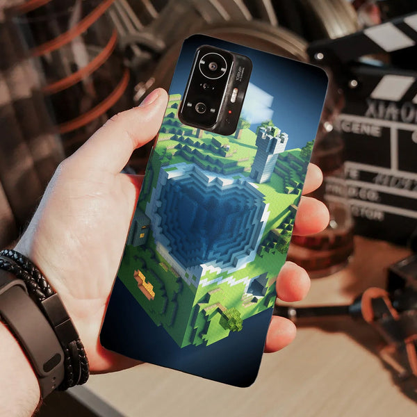 Husa compatibila cu Xiaomi Mi 11 Lite model Sky Block Minecraft, Silicon, TPU, Viceversa
