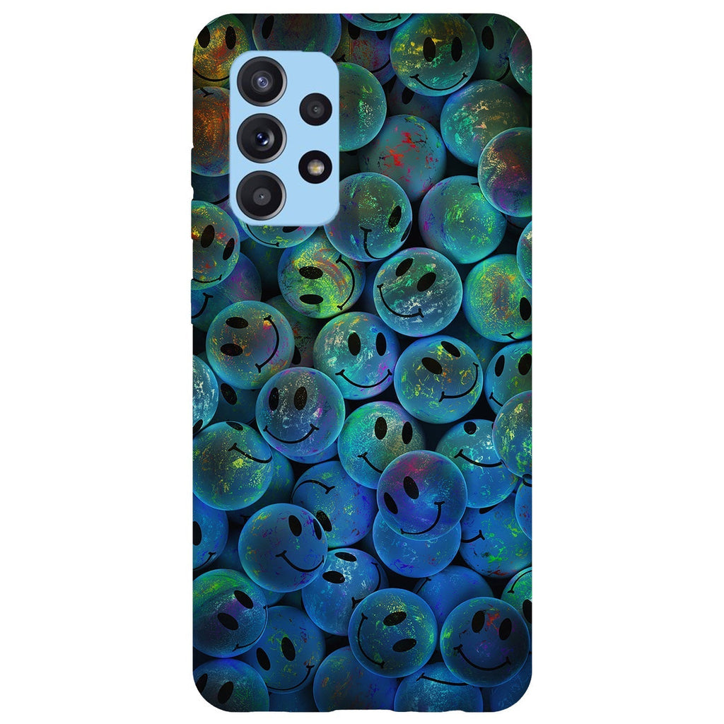 Husa compatibila cu Samsung Galaxy A73 5G model Smiley Faces, Silicon, TPU, Viceversa