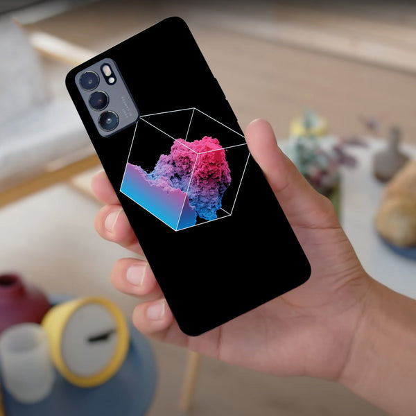 Husa compatibila cu Oppo Reno 5 4G model Smoke Cube, Silicon, TPU, Viceversa