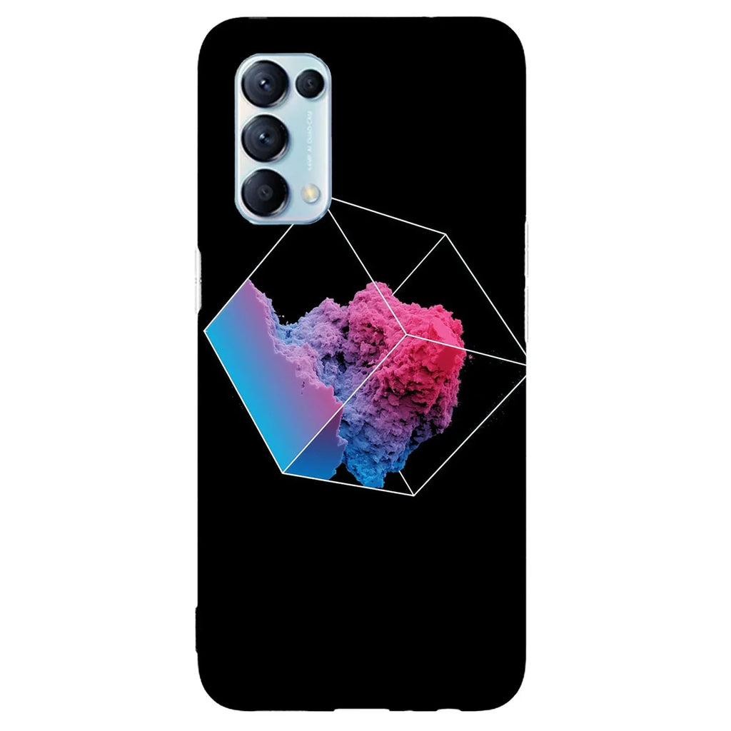 Husa compatibila cu Oppo Reno 5 5G model Smoke Cube, Silicon, TPU, Viceversa - Viceversa