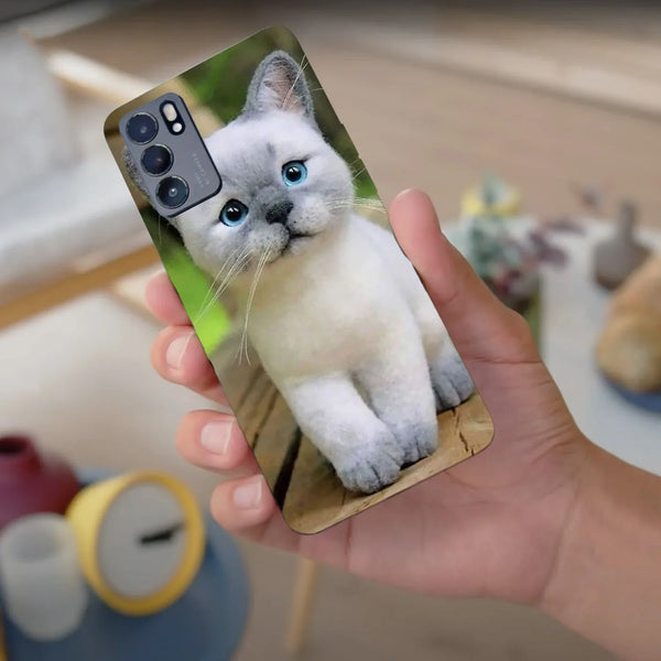 Husa compatibila cu Oppo Find X3 model Smol cat, Silicon, TPU, Viceversa - Viceversa