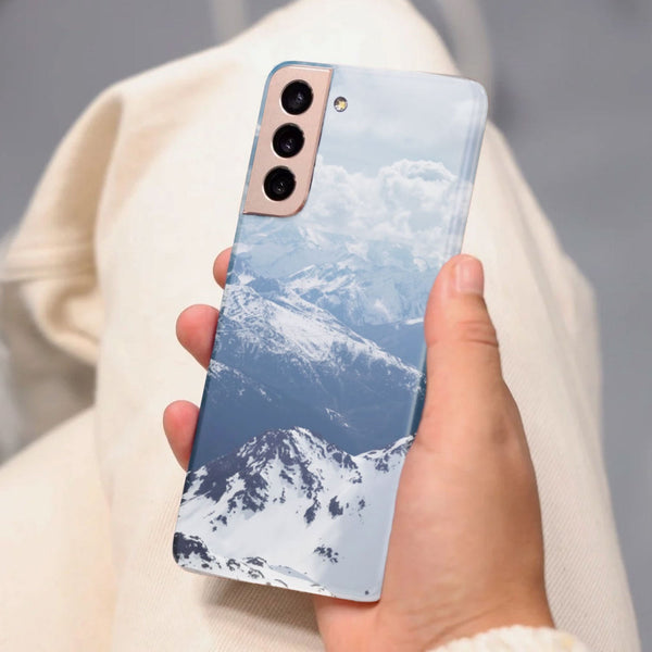 Husa compatibila cu Samsung Galaxy S21 FE model Snowflake Mandala, Silicon, TPU, Viceversa