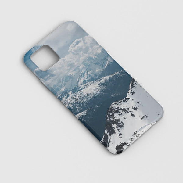 Husa compatibila cu Apple iPhone 12 Mini model Snow Mountain, Silicon, TPU, Viceversa