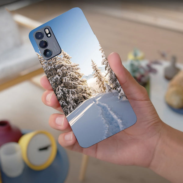 Husa compatibila cu Oppo Reno 5 4G model Snow Path Switzerland, Silicon, TPU, Viceversa