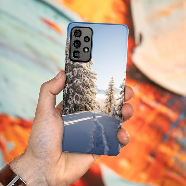 Husa compatibila cu Samsung Galaxy A73 5G model Snow Path Switzerland, Silicon, TPU, Viceversa