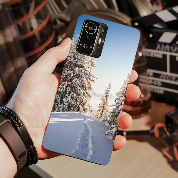 Husa compatibila cu Xiaomi Mi 9T model Snow Path Switzerland, Silicon, TPU, Viceversa