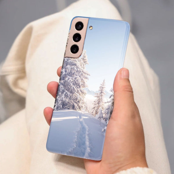 Husa Samsung Galaxy S21 FE model Snow Path Switzerland, Silicon, TPU, Viceversa